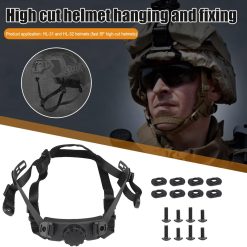 Alternative view of Tactical helmet chin strap suspension system khaki
