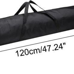 Alternative view of Folding Camping Chair Replacement Bag 47.2" x 5.5", Portable Storage Tent with Handle Strap for Outdoor Hiking Travel, Black - 5.5"
