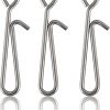 Fishing Clips Stainless Steel Quick Change Crankbait Snaps 50 Pack