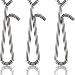 Fishing Clips Stainless Steel Quick Change Crankbait Snaps 50 Pack