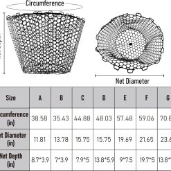 Alternative view of Fishing Landing Net Replacement Rubber Mesh Foldable