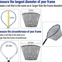 Fishing Landing Net Replacement Rubber Mesh Foldable 13 V1259 DP01 A 5338 202604071530 05