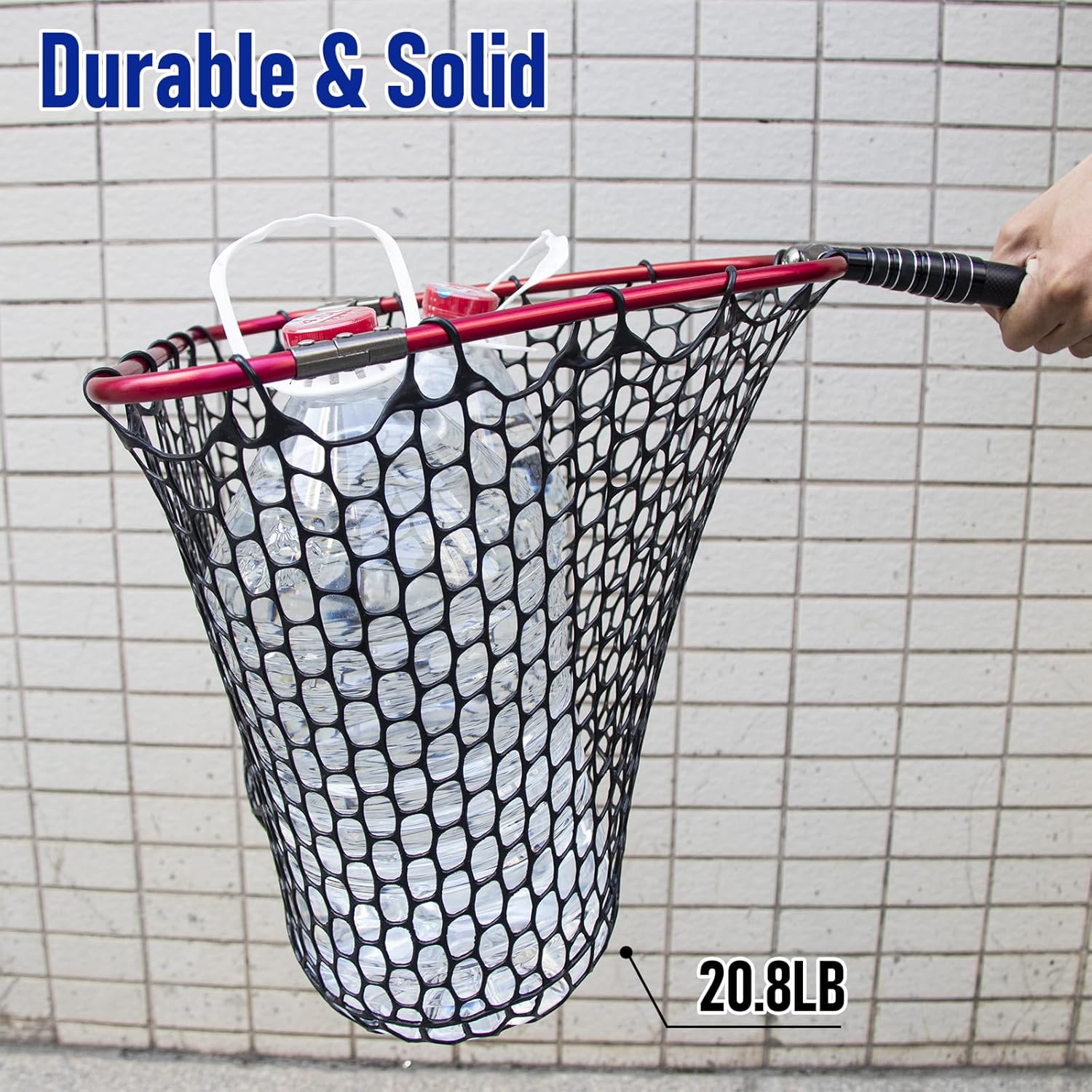 Fishing Landing Net Replacement Rubber Mesh Foldable 8 Fishing Landing Net Replacement Rubber Mesh Foldable - Image 8