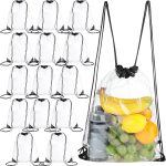 Clear PVC drawstring bag pack of 15 stadium events