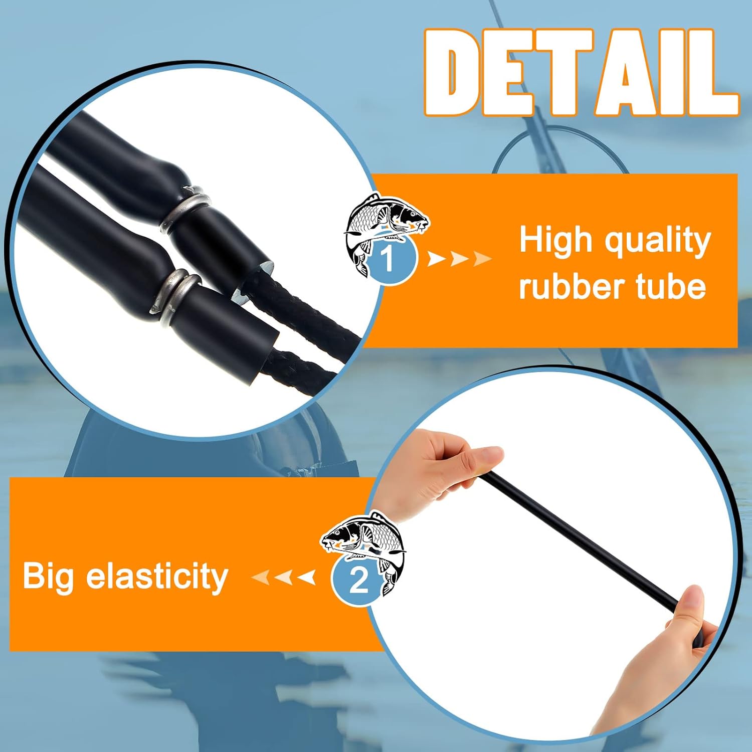 Pole spear rubber bands 3-pack, 28 inch 5 Pole spear rubber bands 3-pack, 28 inch - Image 5