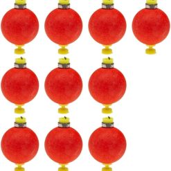 Slip bobbers fishing floats foam red 10-piece set