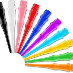 2BA Thread Soft Tip Dart Points 500 Pack, 10 Colors