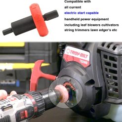 Alternative view of Electric Engine Drill Bit Adapter,Compatible with All Start Capable Handheld Power Equipment Including String Trimmers,Leaf Blowers,Cultivators -