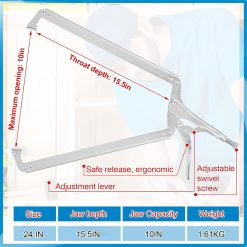 Alternative view of Locking C Clamp 24 Inch with Swivel Pads Alloy Steel Pair