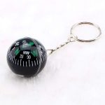 Liquid Filled Ball Compass Keychain 28mm