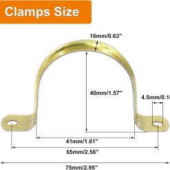 Alternative view of M40 Stainless Steel Rigid Pipe Strap 20 Pack