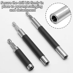 Alternative view of Magnetic drill bit holder 3-pack extension bar