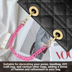 Acrylic purse chain strap with gold buckle 12 V1259 DP01 D 114 202604140341 05