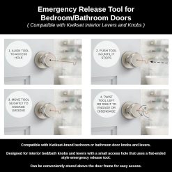 Alternative view of Emergency Release Tool for Kwikset Interior Door Locks (6 Pack)