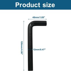 12mm Hex Key Wrench Set, 2-Piece Black Allen Key 7 V1259 DP01 D 17 202604140445 01