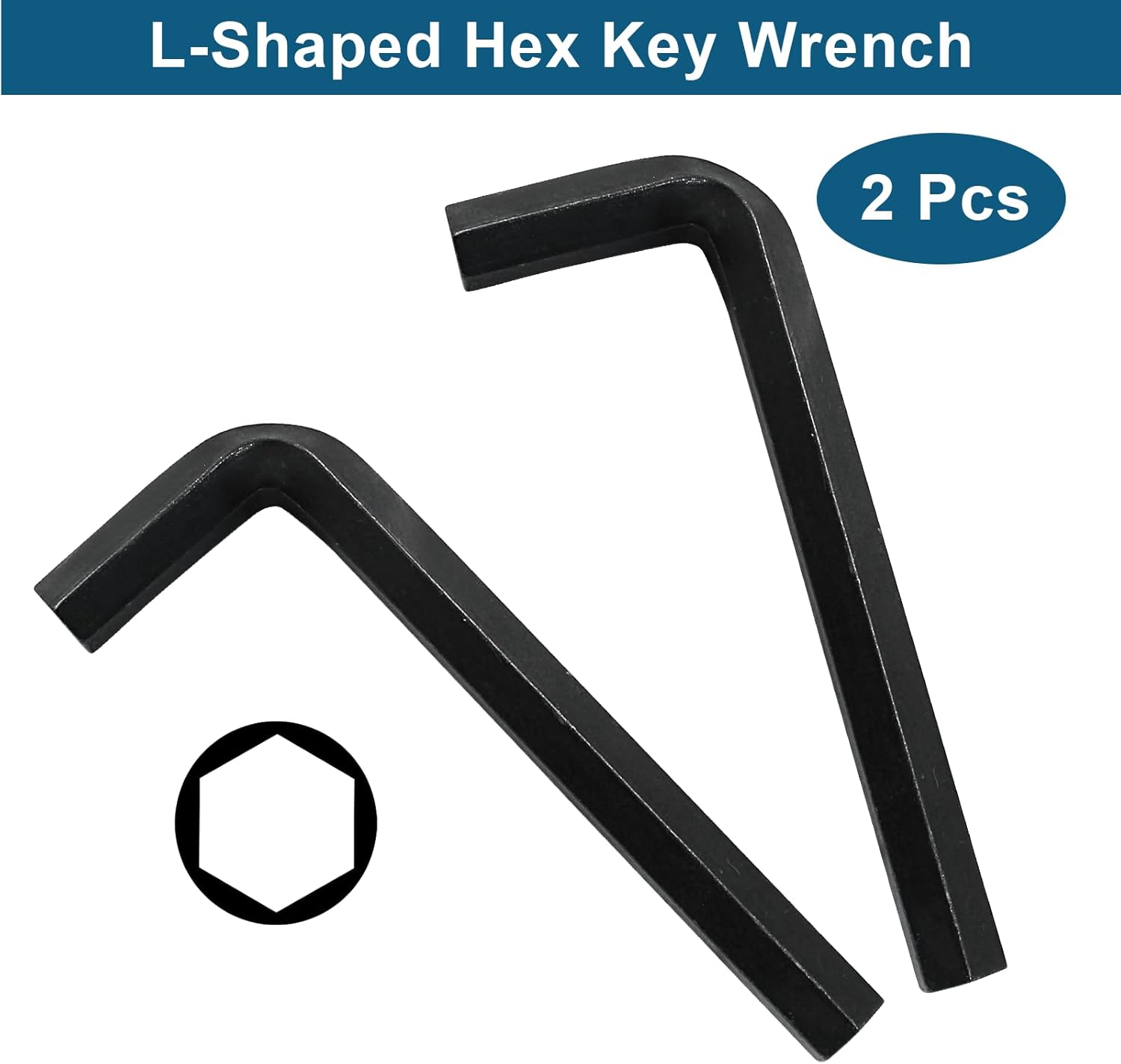 12mm Hex Key Wrench Set, 2-Piece Black Allen Key 3 12mm Hex Key Wrench Set, 2-Piece Black Allen Key - Image 3