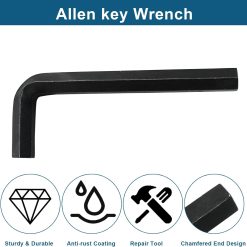 12mm Hex Key Wrench Set, 2-Piece Black Allen Key 10 V1259 DP01 D 17 202604140445 04