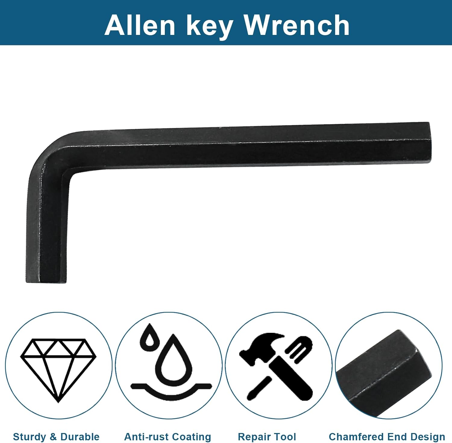 12mm Hex Key Wrench Set, 2-Piece Black Allen Key 5 12mm Hex Key Wrench Set, 2-Piece Black Allen Key - Image 5