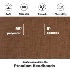Women's Non-Slip Headbands, 6 Pack 9 V1259 DP01 D 213 02