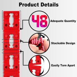Alternative view of Outlet spacers 48 piece twist-apart switch and receptacle pack
