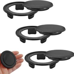 Alternative view of Biaungdo 3 Sets 3 Inch Outdoor Patio Table Umbrella Hole Ring and Cap Set, Standard Size Garden Beach Tablet Thicker Hole Ring Plug and Cap Set(Black, Inner Diameter 50mm/2inch)
