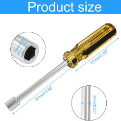 Alternative view of 7mm Hex Socket Screwdriver, High-Carbon Steel