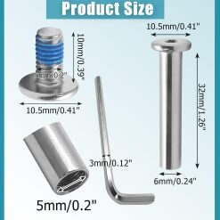 Alternative view of Inline Skate Wheel Screws and Bearings Kit 32mm