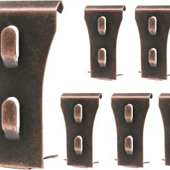 Brick wall clips 6 pack – steel hangers for 2-1/4 to 2-3/8 inch bricks