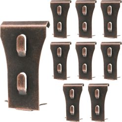 Brick wall clips heavy duty steel 8 pack