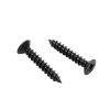 #6 x 3/4" black oxide flat head Phillips wood screws, 100 pack