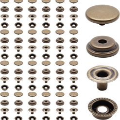 15mm heavy duty snap fasteners kit, 200 pieces