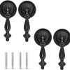Antique Cabinet Pulls Teardrop Handle 4 Pack
