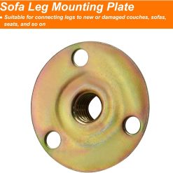 Furniture leg mounting plates, 4 sets with hanger bolts 7 V1259 DP01 D 81 202604140555 03