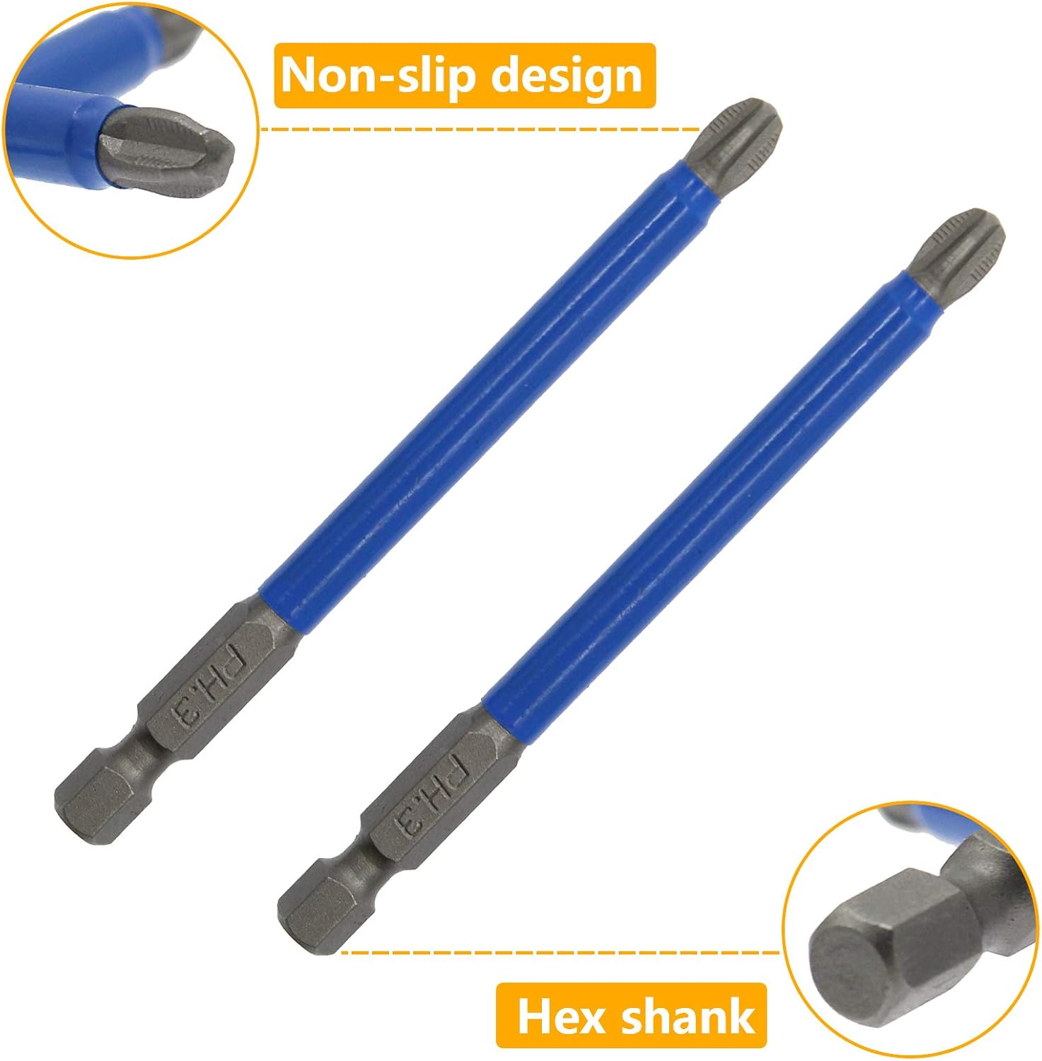 Magnetic PH3 Phillips Bits Set 90mm 10-Piece 3 Magnetic PH3 Phillips Bits Set 90mm 10-Piece - Image 3