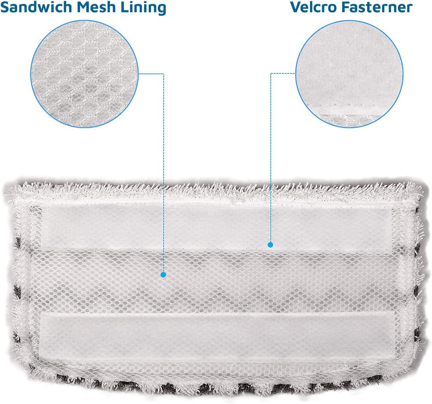 Microfibre mop pads for Shark Steam Mop S1000, S1001C, S2001 (4-pack) 3 Microfibre mop pads for Shark Steam Mop S1000, S1001C, S2001 (4-pack) - Image 3