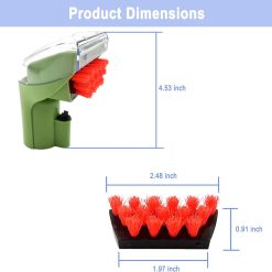 Alternative view of 1400B Little Green 3" Tough Stain Brush Tool Replacement or Bissell Little-Green Upright & Portable Carpet Cleaners or 1400B 1425 3860 4075 1400W 1400 1844 2290A Series, 1 Brush, 2 Replacement Brush