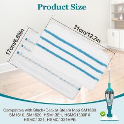 Alternative view of Steam Mop Pads 4 Pack Replacement Black+Decker