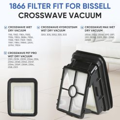 4 Pack Replacement Filters for Bissell Crosswave 1866 9 V1259 DP01 E 612 02