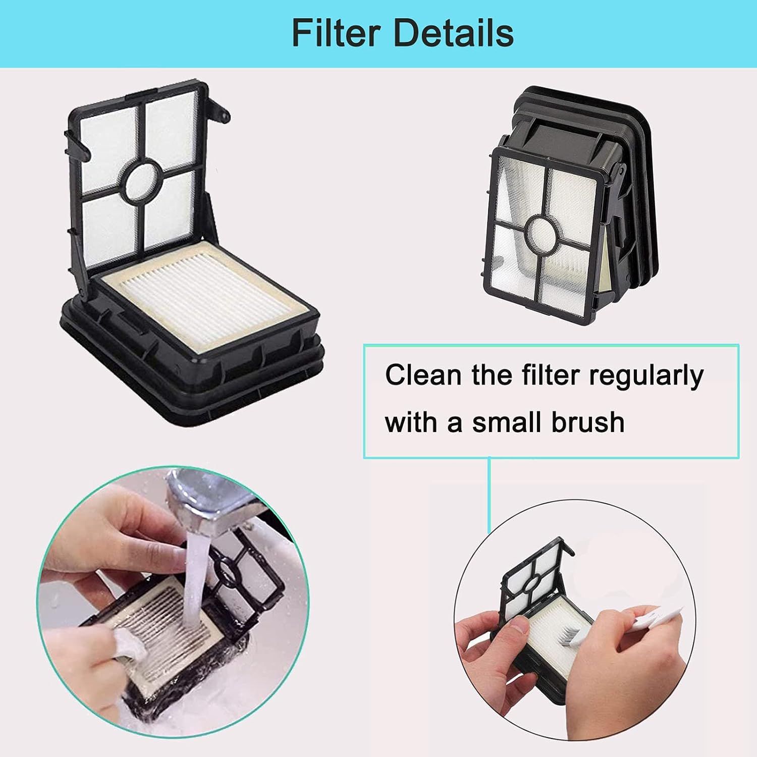 Bissell Crosswave 1866 Replacement Filters 8 Pack 5 Bissell Crosswave 1866 Replacement Filters 8 Pack - Image 5