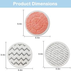 Alternative view of 8 Pack Rotating Mop Pads for Bissell 3897A SmartSteam
