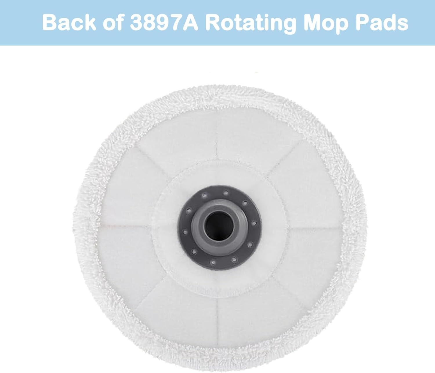 8 Pack Rotating Mop Pads for Bissell 3897A SmartSteam 5 8 Pack Rotating Mop Pads for Bissell 3897A SmartSteam - Image 5