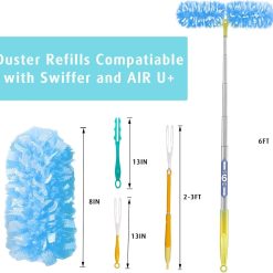 Alternative view of Duster and sweeping pad refill kit with handle