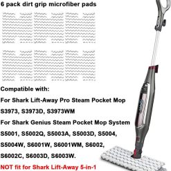 Alternative view of Shark Steam Mop Pads 6 Pack Microfibre Replacement