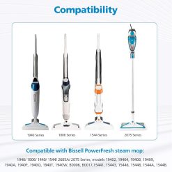 Alternative view of Bissell Steam Mop Pads 6 Pack Microfibre Compatible 1940 1806