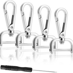 Detachable snap hook swivel clasp 4-pack, 5/8 inch