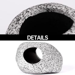 3 Pieces Rock Aquarium Decorations, Stackable Cave Aquarium Decor, Betta Fish Tank Accessories Hideout Hidden Stones Ornaments, Fish Rock House Hideaway Tunnel Fish Cave for Aquarium Shrimp Cichlid 9 V1259 DP01 H 00009 03