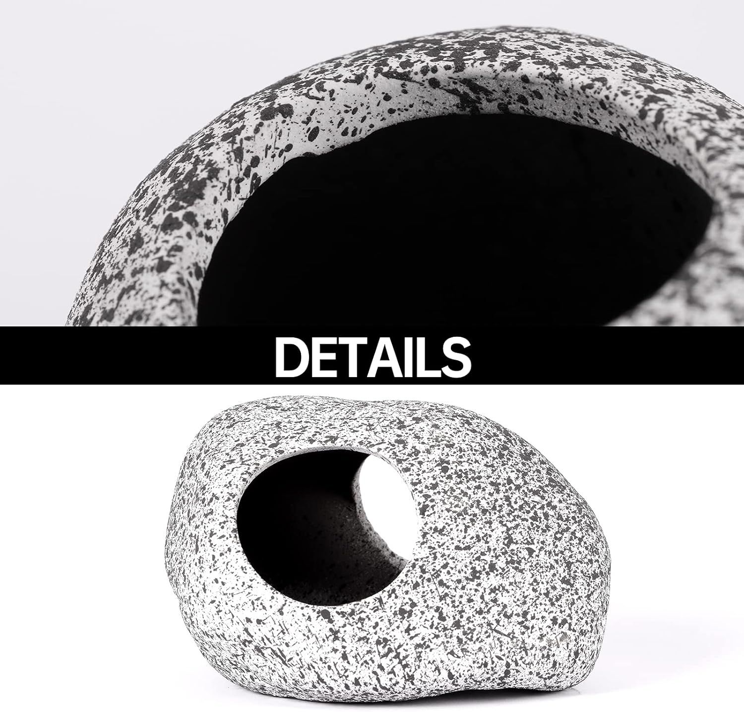 3 Pieces Rock Aquarium Decorations, Stackable Cave Aquarium Decor, Betta Fish Tank Accessories Hideout Hidden Stones Ornaments, Fish Rock House Hideaway Tunnel Fish Cave for Aquarium Shrimp Cichlid 4 3 Pieces Rock Aquarium Decorations, Stackable Cave Aquarium Decor, Betta Fish Tank Accessories Hideout Hidden Stones Ornaments, Fish Rock House Hideaway Tunnel Fish Cave for Aquarium Shrimp Cichlid - Image 4