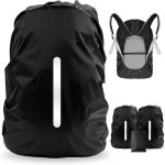 Waterproof Backpack Rain Cover 2 Pack, M Size