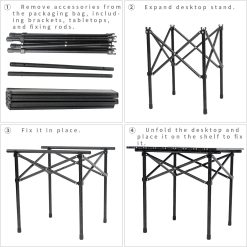 Portable Camping Table Aluminum Lightweight with Carry Bag 10 V1259 DP01 I 00019 04