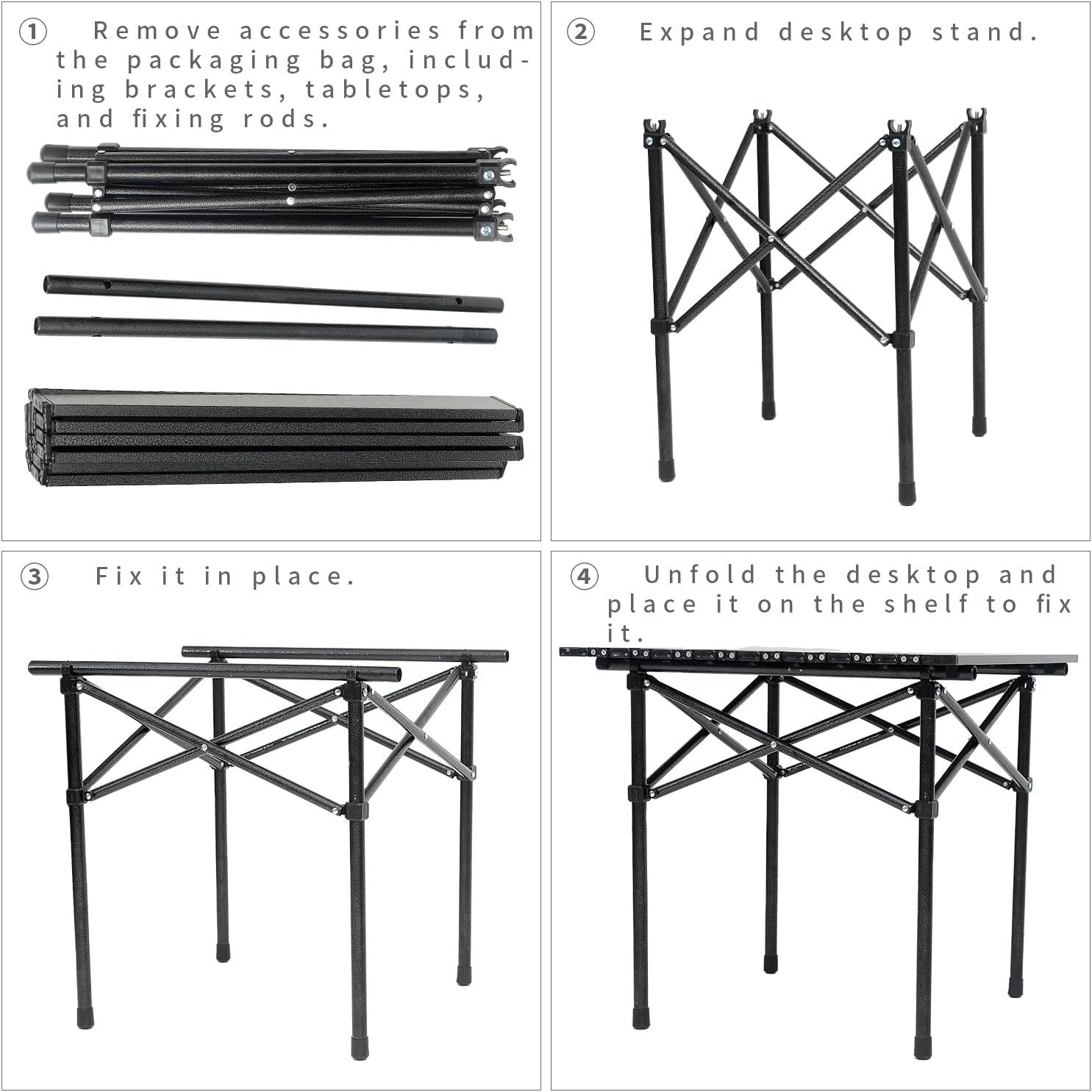 Portable Camping Table Aluminum Lightweight with Carry Bag 5 Portable Camping Table Aluminum Lightweight with Carry Bag - Image 5
